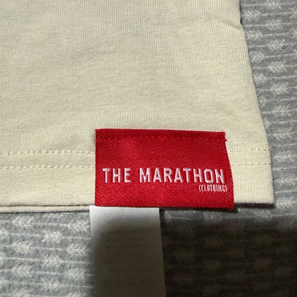 The Marathon Clothing Cream Race Flag Short Sleeve Tee - Picture 4 of 5